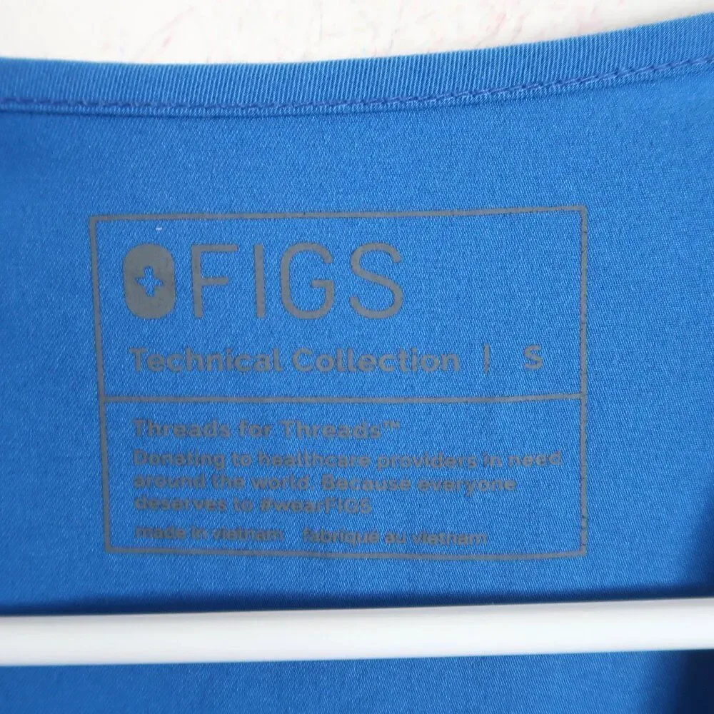 FIGS Blue V-Neck Scrub Top - Size Small - Picture 7 of 8